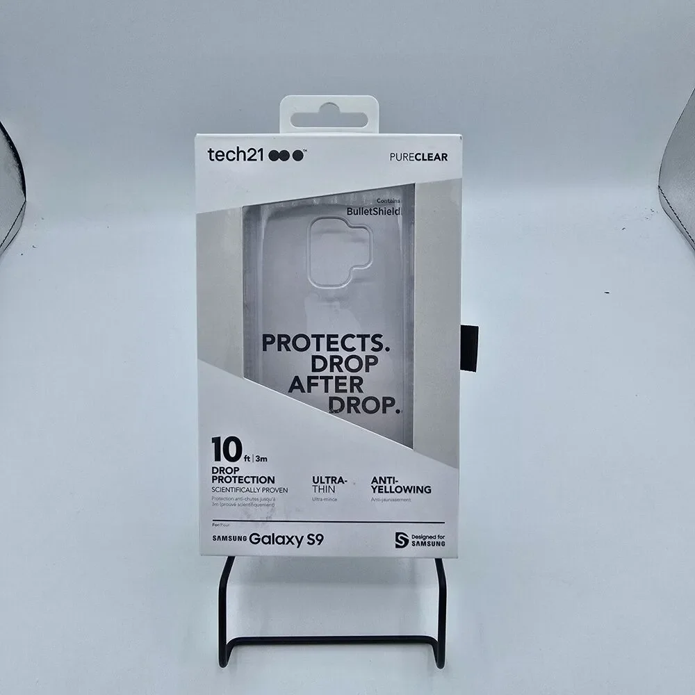 Tech21 Pure Clear Drop Protection thin Case Samsung Galaxy S9  Clear